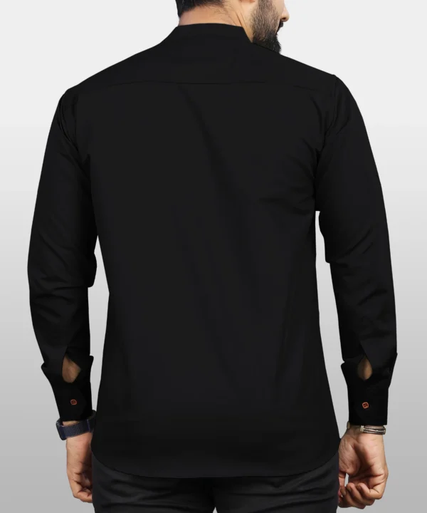Cotton Blend Men's Shirt Style Kurta - Image 18