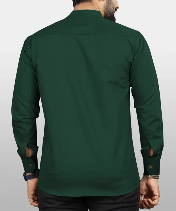Cotton Blend Men's Shirt Style Kurta - Image 14
