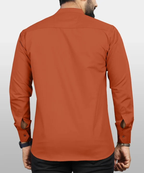 Cotton Blend Men's Shirt Style Kurta - Image 8