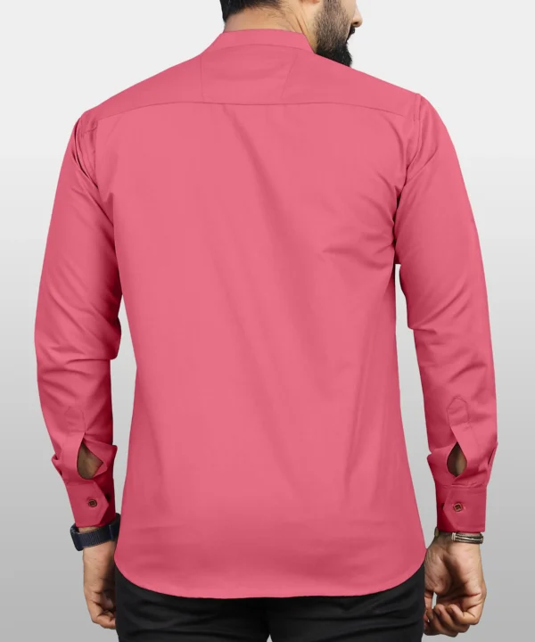 Cotton Blend Men's Shirt Style Kurta - Image 6