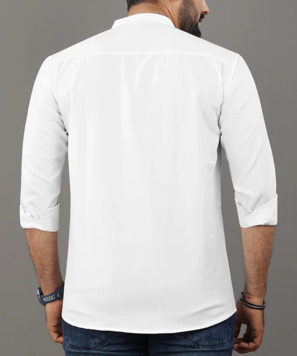 Cotton Blend Men's Shirt Style Kurta - Image 2